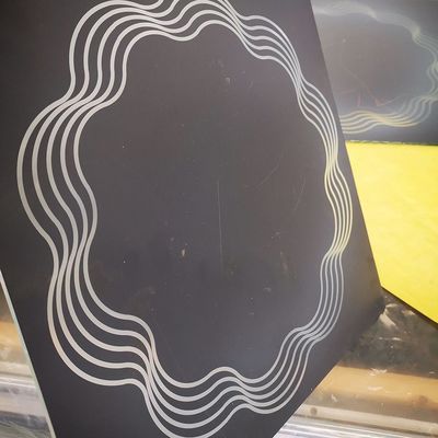 LED Mirror Engraving Machine Vertical Structure Laser Cutting Glass Sandblast Stencil