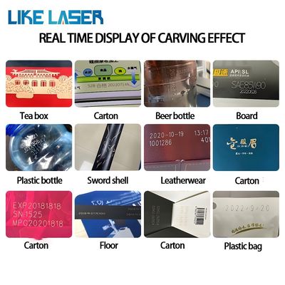 Continuous Wave Laser CO2 Marking Machine for Fast Online Production of Plastic Labels