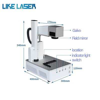 Customized Request Fiber Laser Marking Machine Jpt M7 20W 30W Mopa Color Laser Engraver