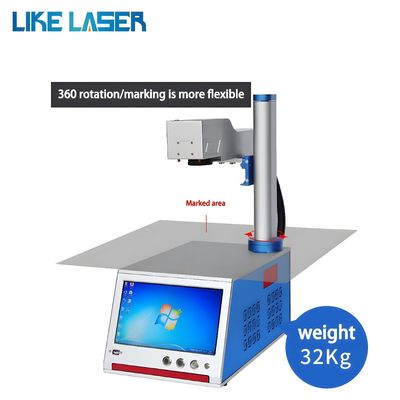 Fiber Laser Marking Machine 20W 30W for PVC ID Card Jewelry Dag Tag Watch All-in-One