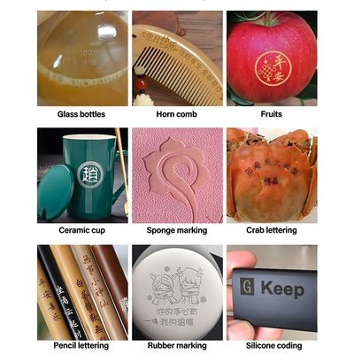 0-1.2mm Marking Depth Air Cooling CO2 Laser Engraving Marking Machine for Custom Logo